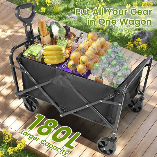 Heavy Duty Foldable Steel Utility Wagon Cart