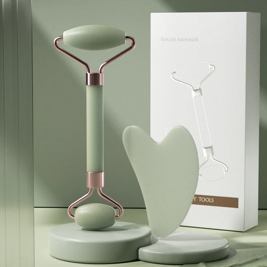 Facial Massage Roller &amp; Scraping Board Set