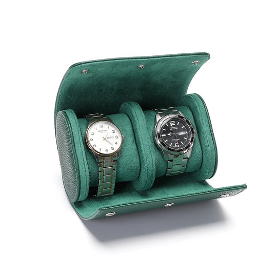 Leather Watch Roll Travel Storage Case