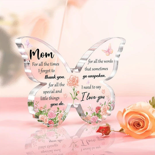 Butterfly Acrylic Mom Appreciation Keepsake