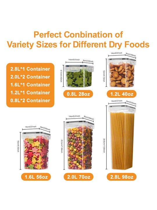 14-Piece Dry Food Storage Container Set