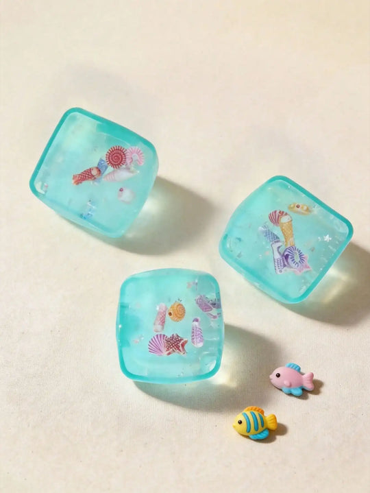 Ocean Cube Silicone Squishy Sensory Stress Relief Toy