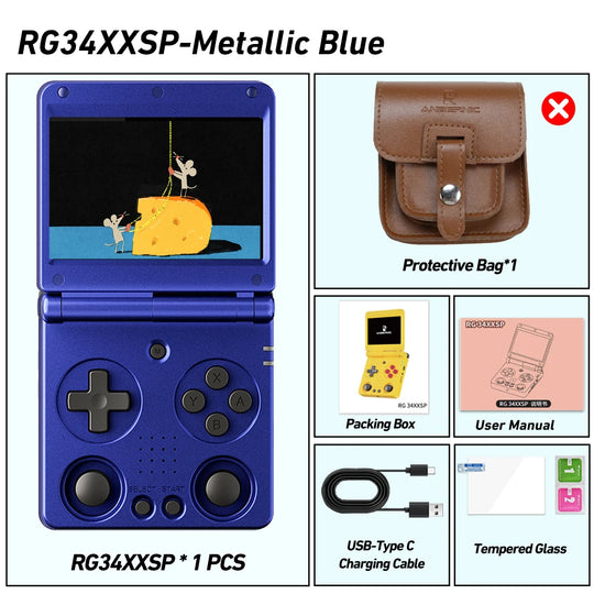 Anbernic RG34XXSP Retro Handheld Game Console 64GB