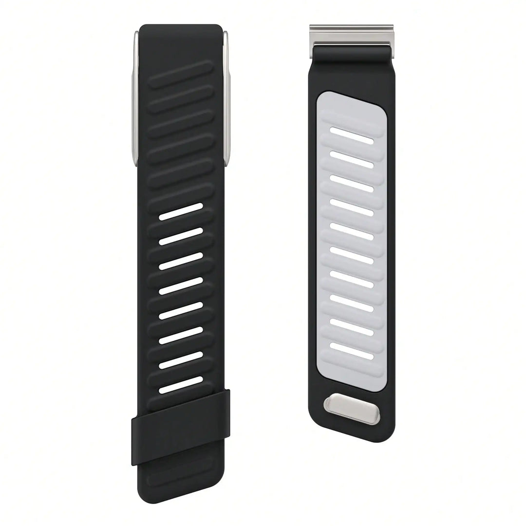 Silicone Dual-Color Fitness Tracker Replacement Strap