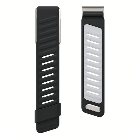 Silicone Dual-Color Fitness Tracker Replacement Strap