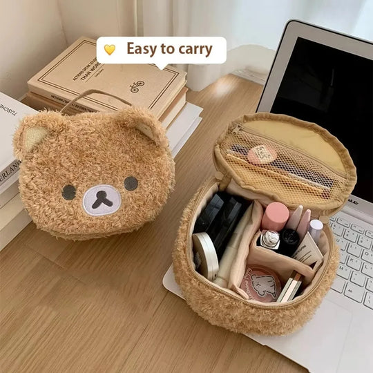 Rilakkuma Plush Bear Makeup &amp; Travel Organizer