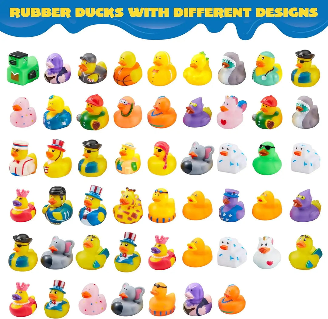 120-Pack Mini Rubber Duck Bath &amp; Party Toys