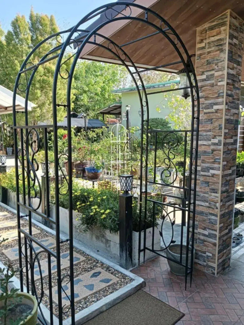 Heavy Duty Metal Garden Arbor for Climbing Plants