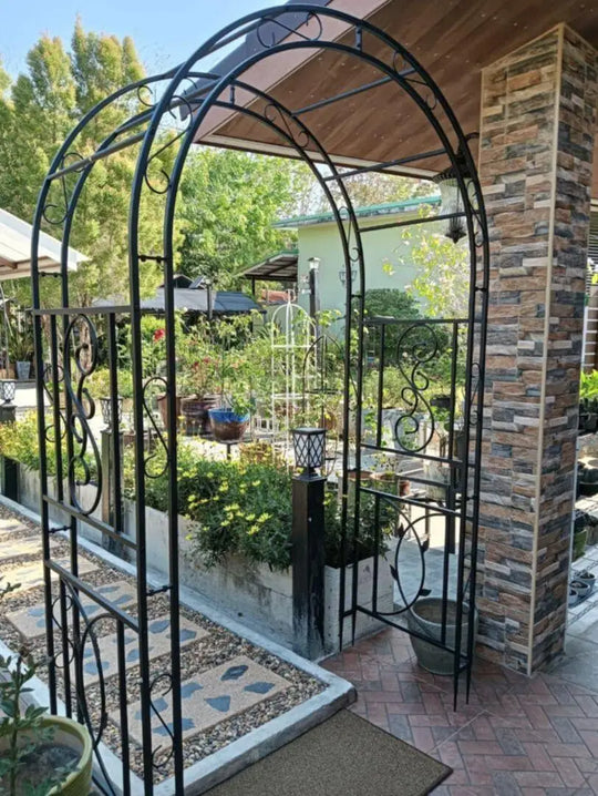 Heavy Duty Metal Garden Arbor for Climbing Plants