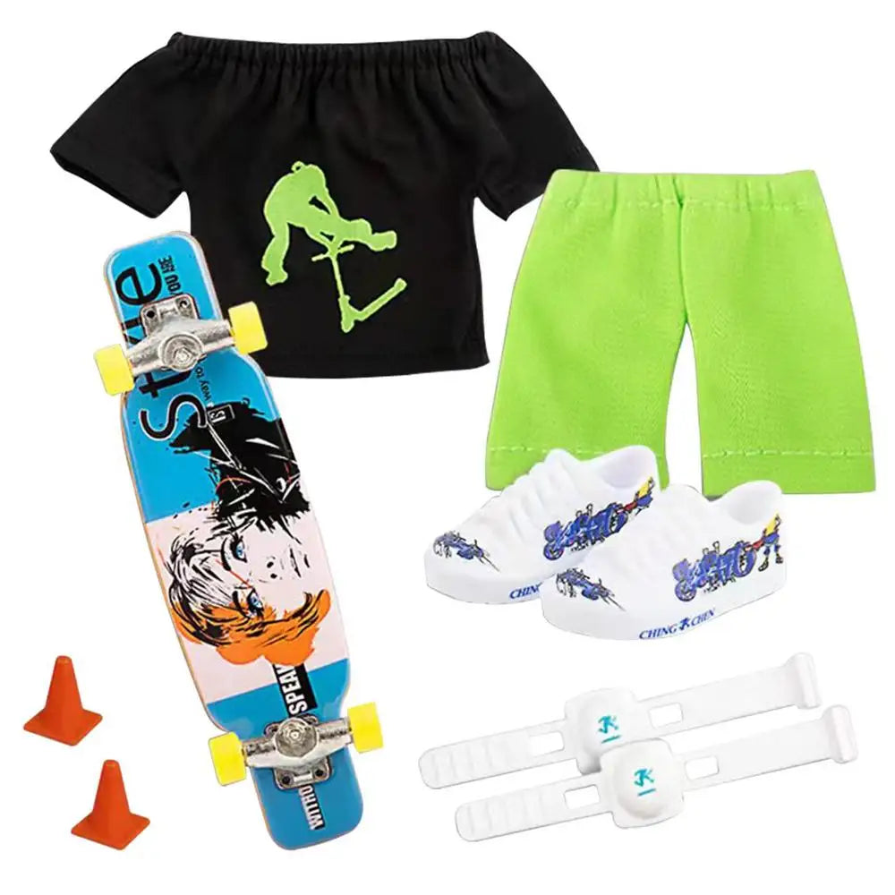Mini Finger Skateboard &amp; Scooter Play Set