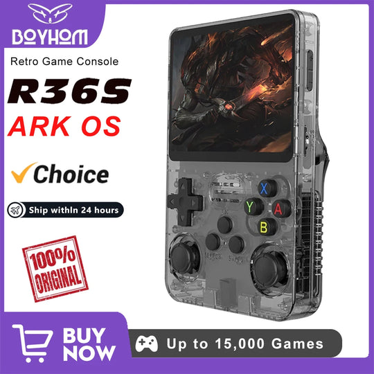 BOYHOM R36S Retro Handheld Game Console 3.5" IPS Linux