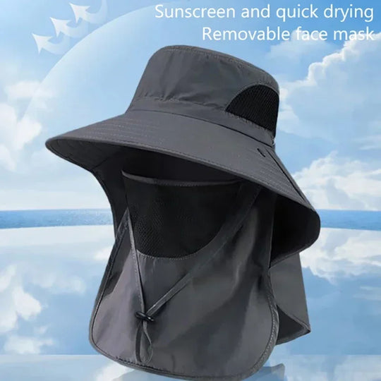 UV Protection Sun Hat with Removable Face &amp; Neck Flap