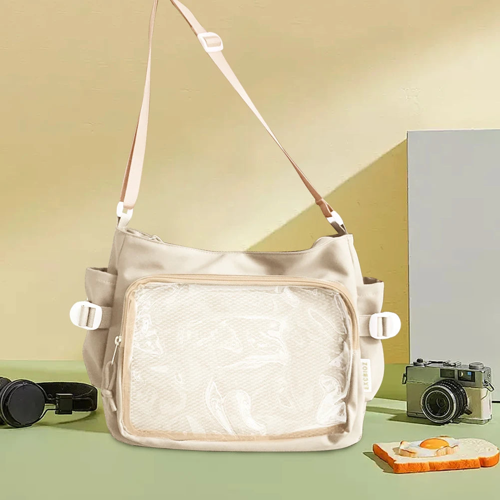 Japanese Style Ita Messenger Bag with Clear Display Window