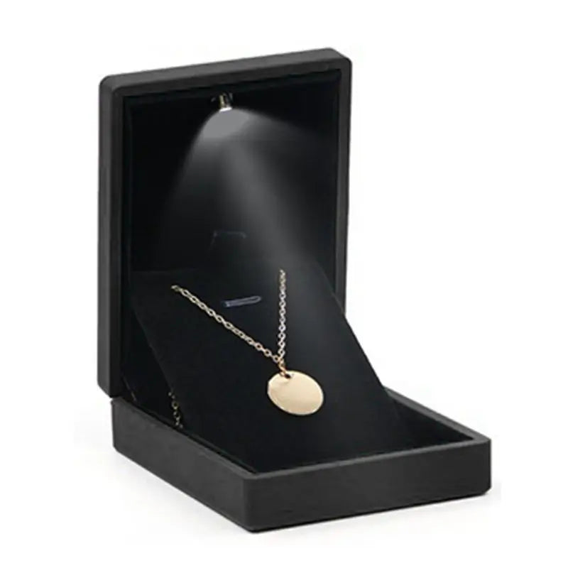 LED Light Jewelry Gift Box for Rings &amp; Necklaces