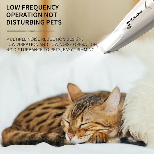 Rechargeable Pet Paw Trimmer with LED Light for Dogs &amp; Cats