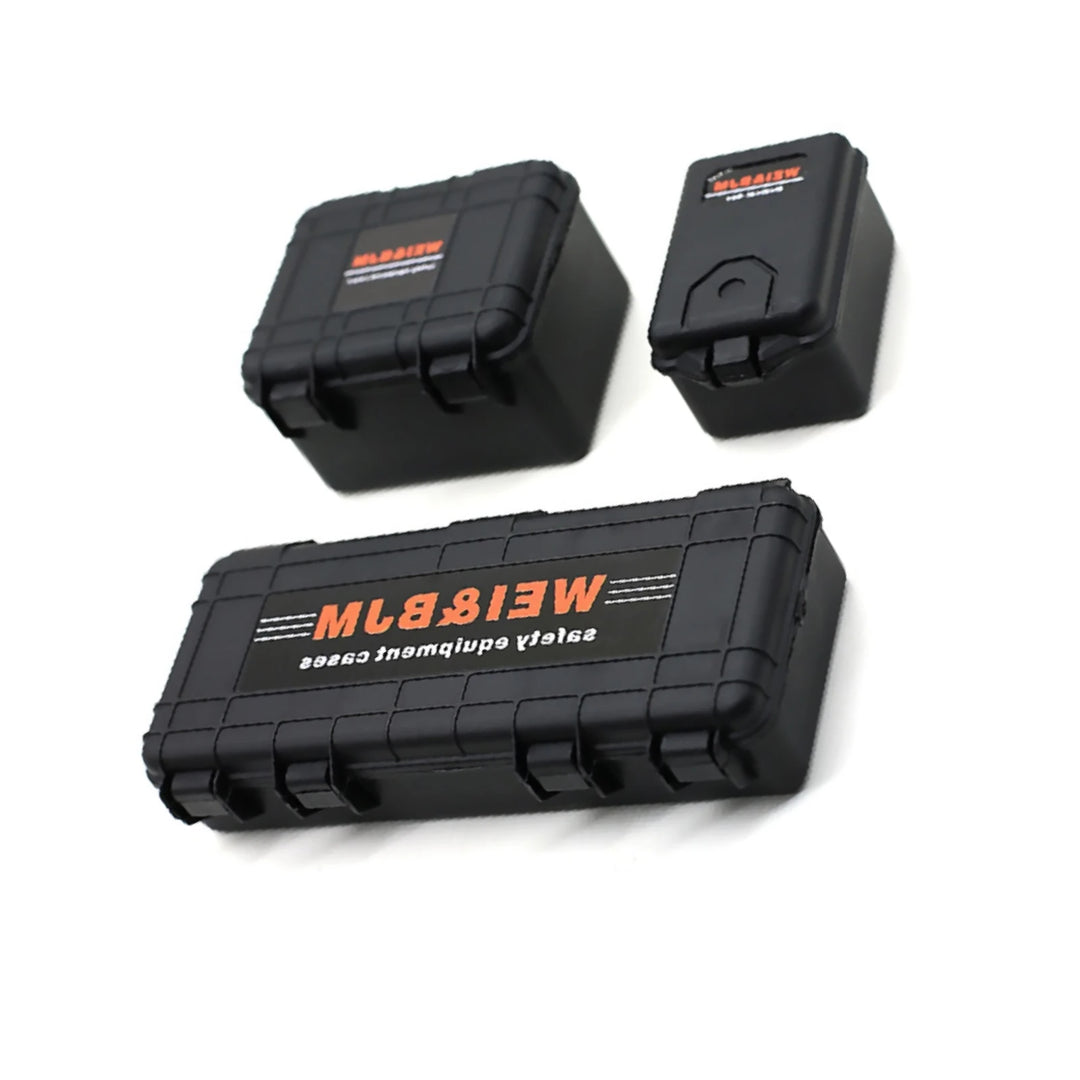3-Piece Mini Plastic Storage Case Set for 1/10 RC Crawler
