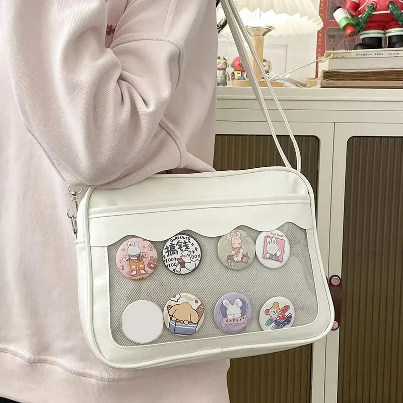Japanese Ita Messenger Bag with Clear Display Window
