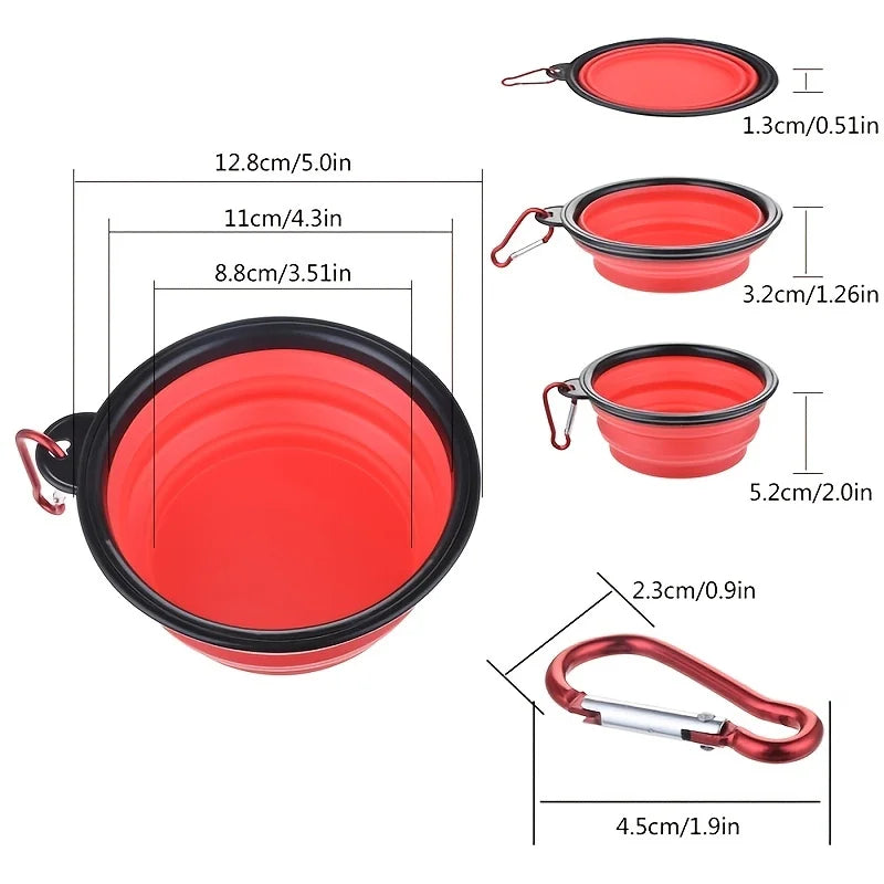 Collapsible Portable TPR Pet Travel Bowl