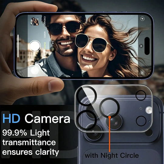 9H Tempered Glass Camera Lens Protector for iPhone