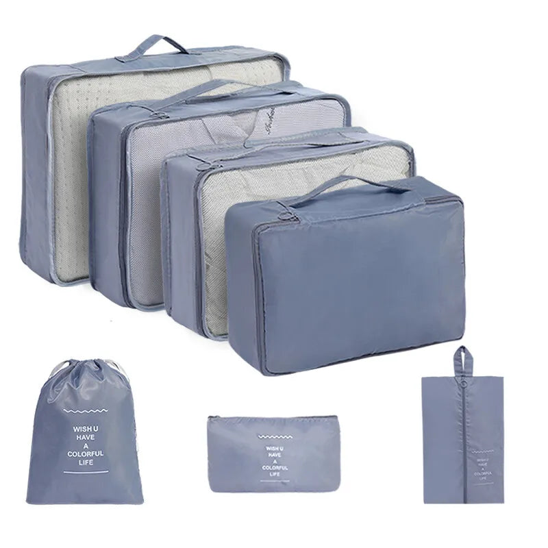 10-Piece Travel Packing Cubes Set with Shoe &amp; Toiletry Bags
