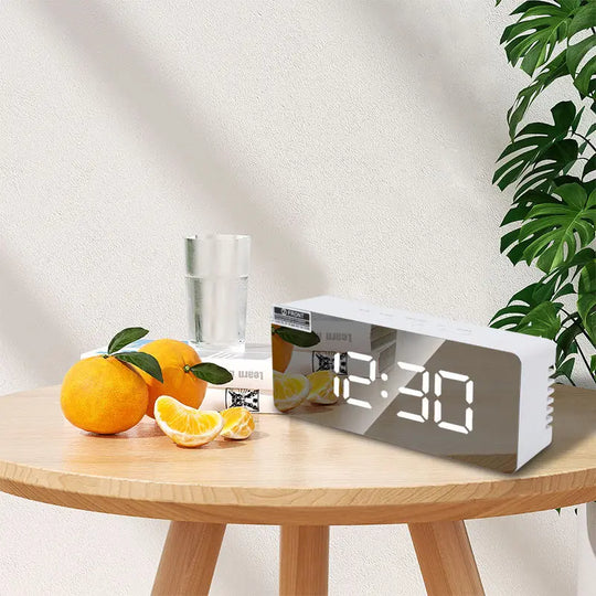 LED Digital Alarm Clock with Temperature Display