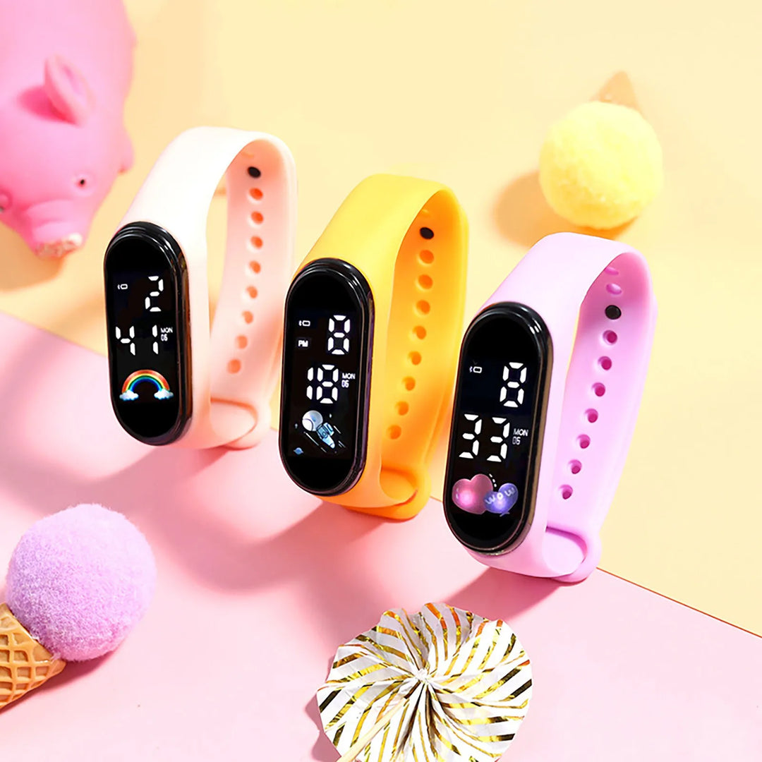 Kids Digital Silicone Sports Watch Bracelet