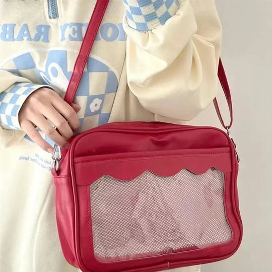 Japanese Ita Messenger Bag with Clear Display Window