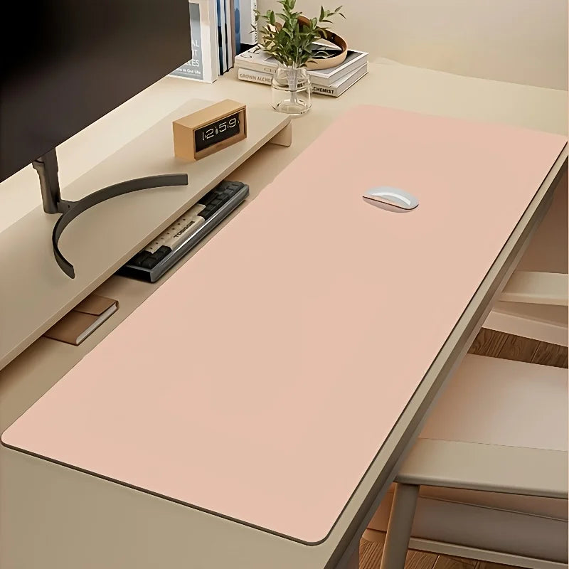 Large Faux Leather Waterproof Desk Pad Mouse Mat