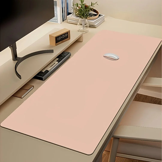 Large Faux Leather Waterproof Desk Pad Mouse Mat