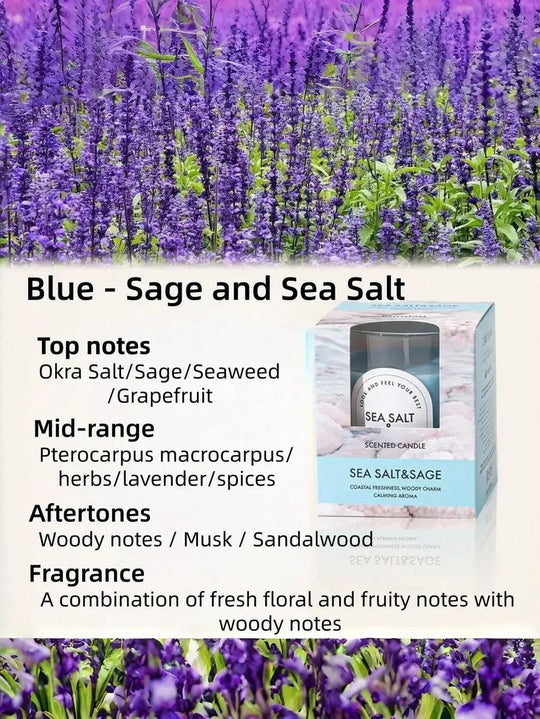 Long-Lasting Scented Aromatherapy Glass Jar Candle