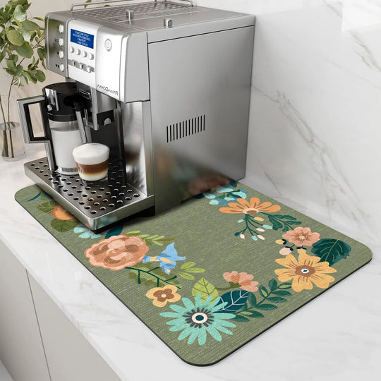 Water-Absorbent Diatom Dish Drying &amp; Coffee Machine Mat