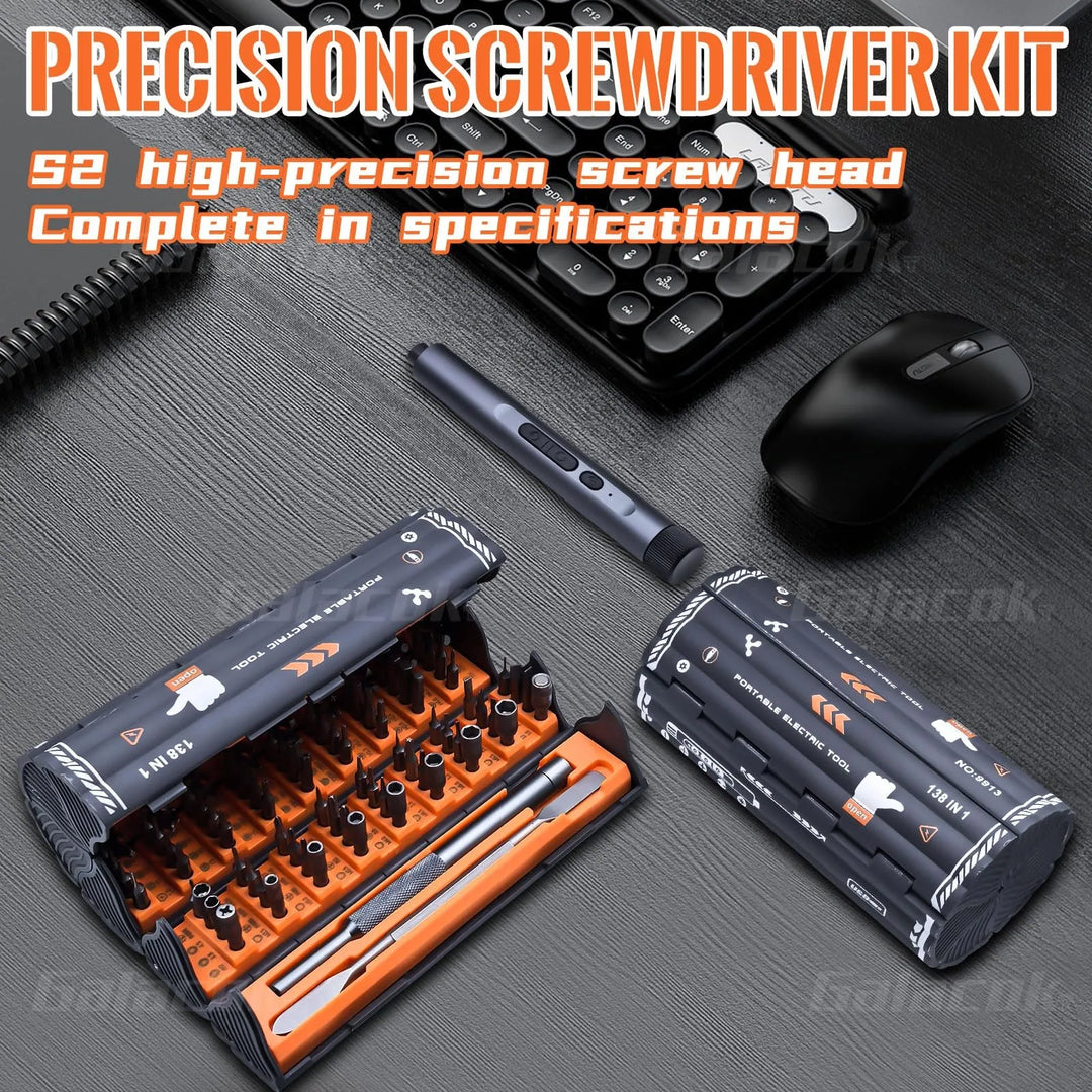 138-in-1 Electric Precision Screwdriver Repair Kit