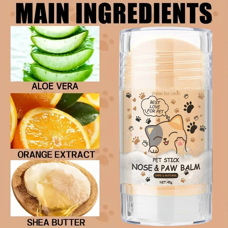 Dog &amp; Cat Nose &amp; Paw Balm Stick 45g Moisturizing Pet Balm