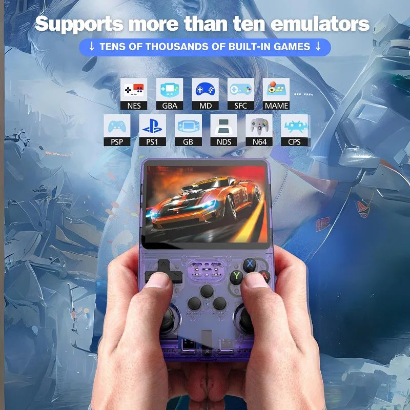 R36S Retro Handheld Game Console 3.5" IPS 64GB
