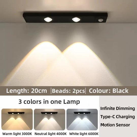 USB Rechargeable Motion Sensor LED Cabinet Light