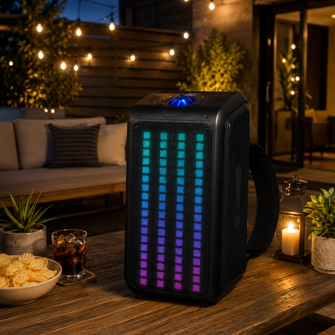 Sound Traveler Dual 6.5" Bluetooth Backpack Speaker