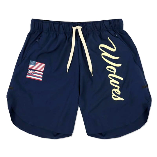 Men’s Quick-Dry Performance Training Shorts – Wolves Edition