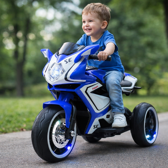 Kids Electric Ride-On Motorcycle with Lights &amp; Music