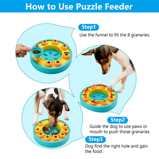 Interactive Dog Puzzle Slow Feeder Toy