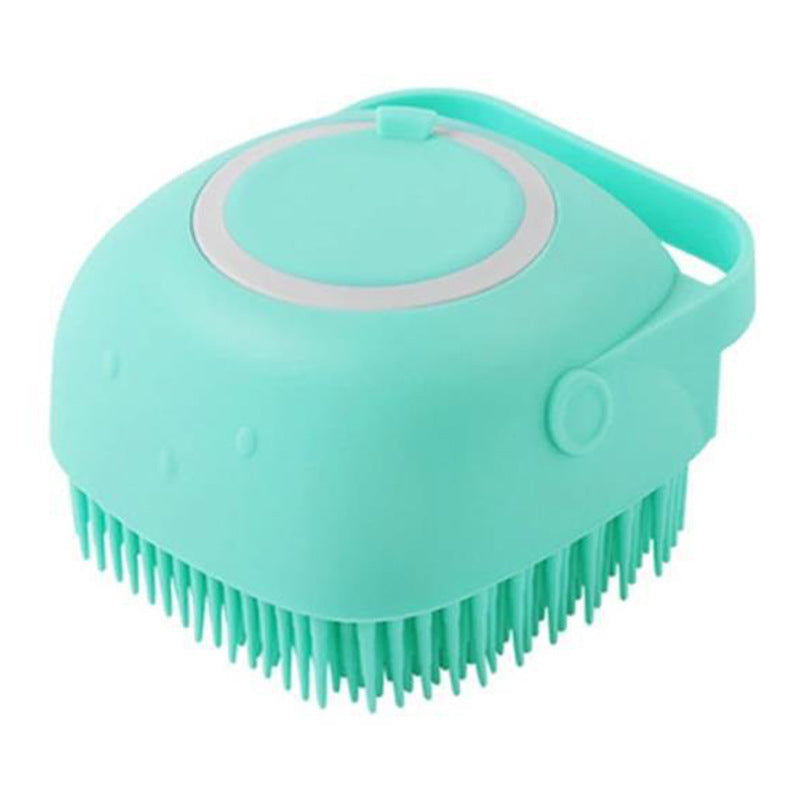 Pet Bath &amp; Massage Brush with Built-In Shampoo Dispenser