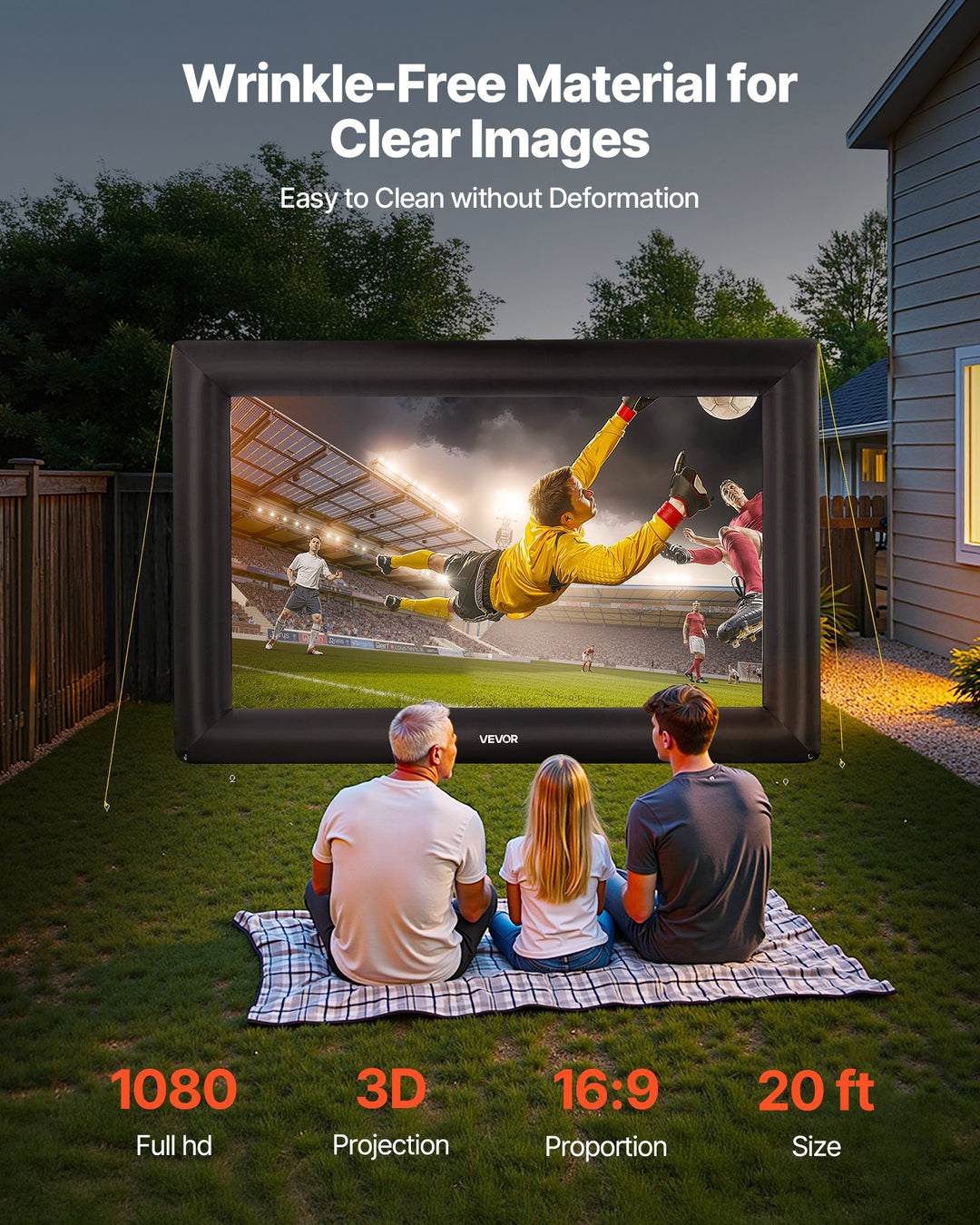 20FT Inflatable Projector Screen, Home Theater, Theme Party
