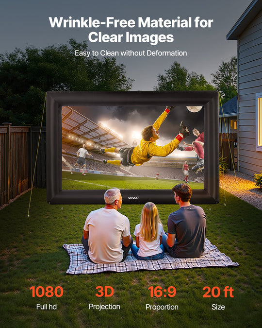 20FT Inflatable Projector Screen, Home Theater, Theme Party