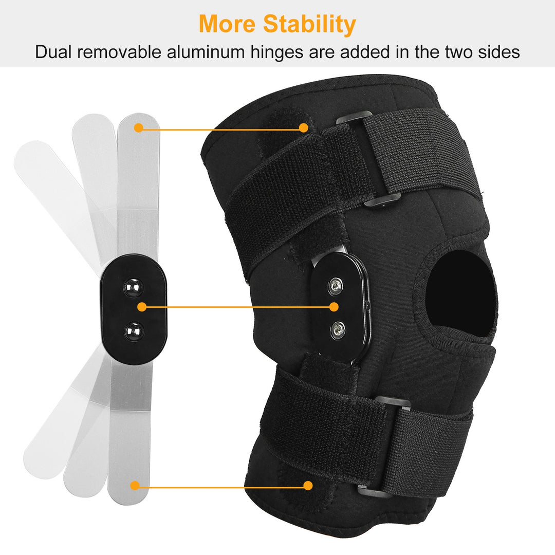 Adjustable Open-Patella Knee Support Brace