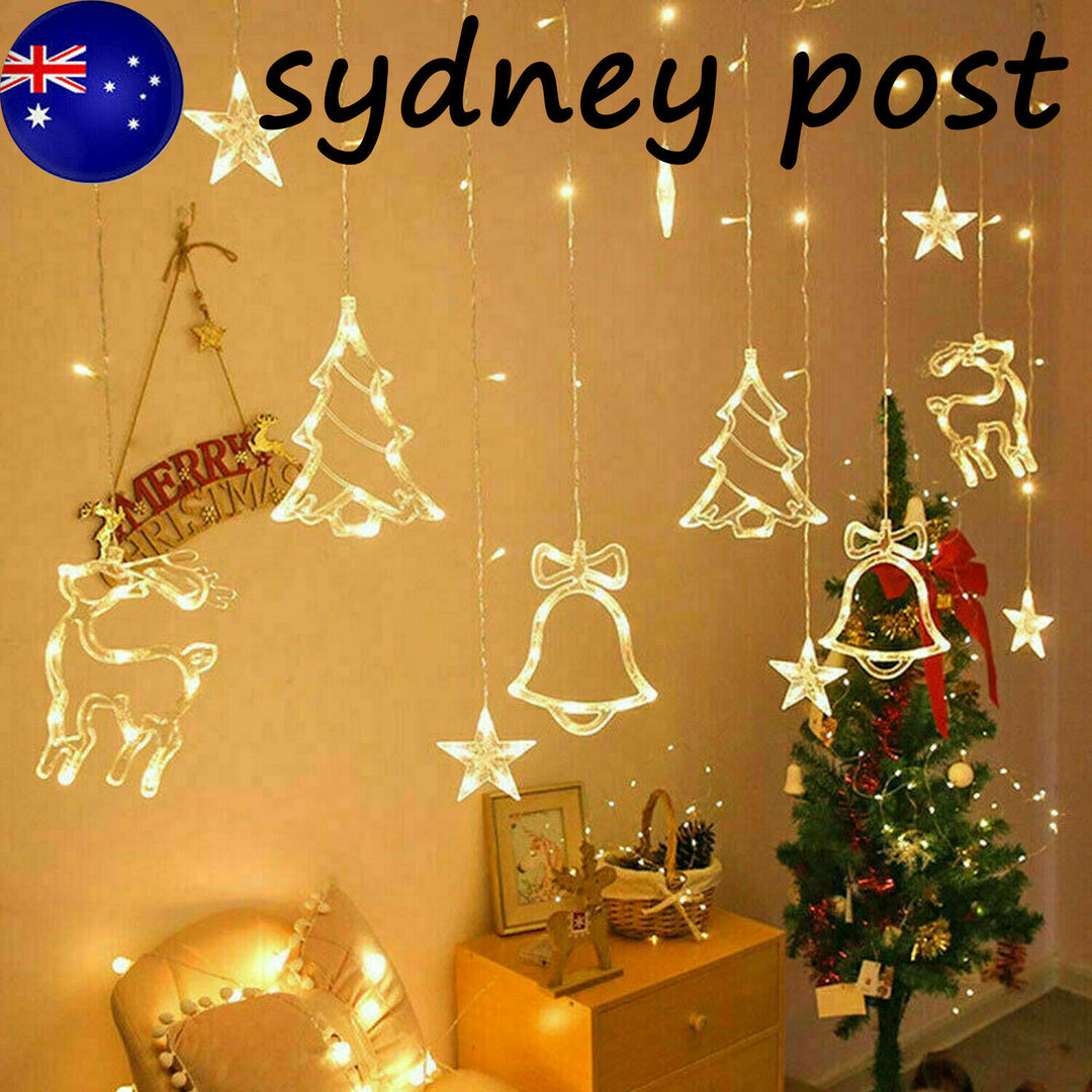 LED Star Curtain String Lights