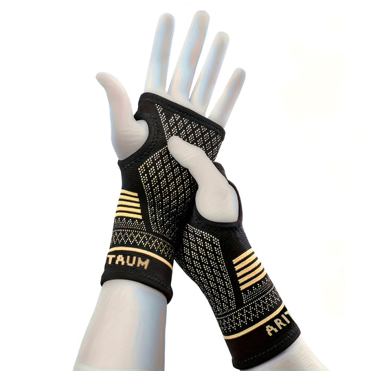 Copper Compression Wrist Support Sleeves