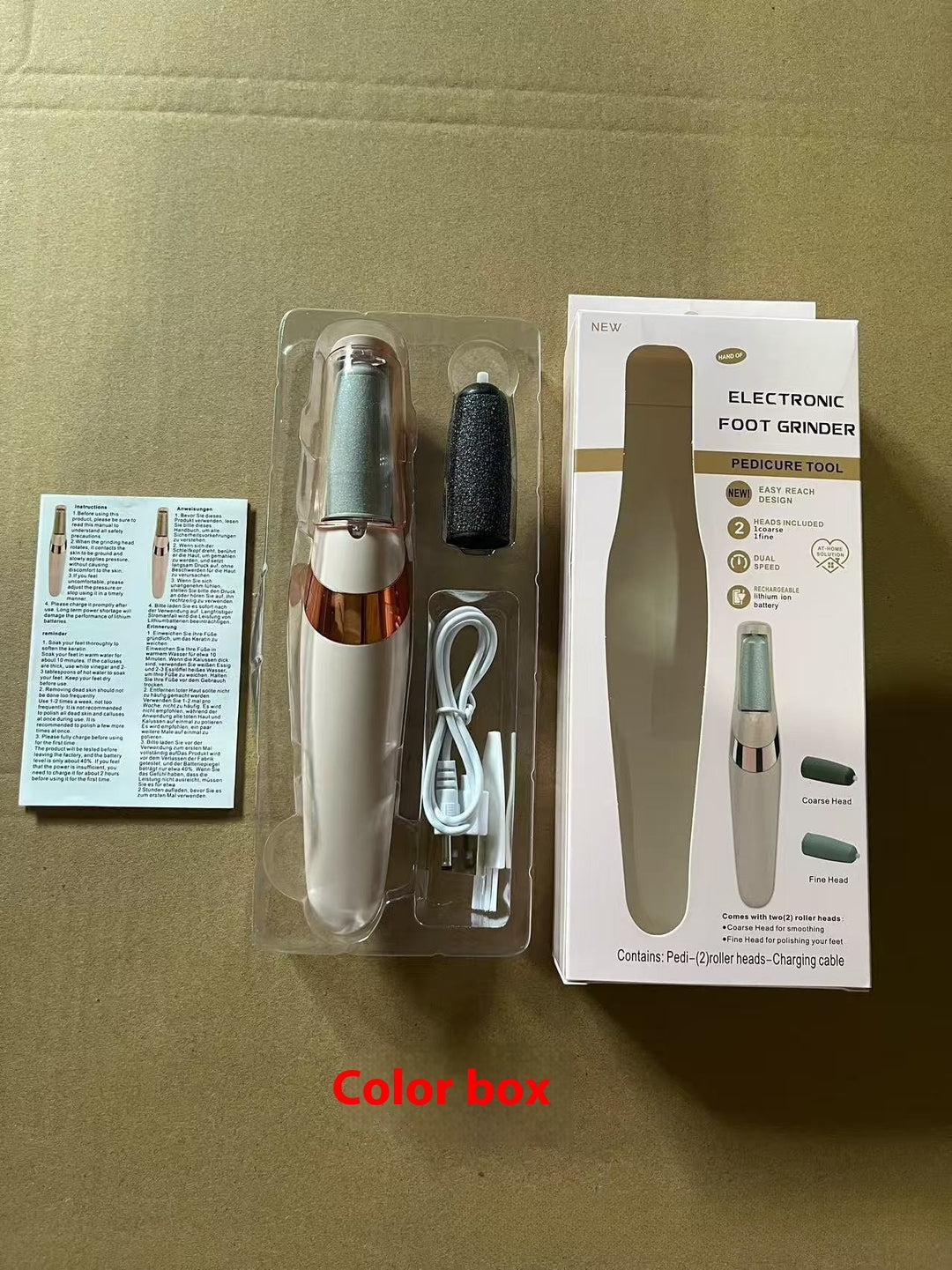 Rechargeable Electric Foot Grinder for Smooth, Soft Feet