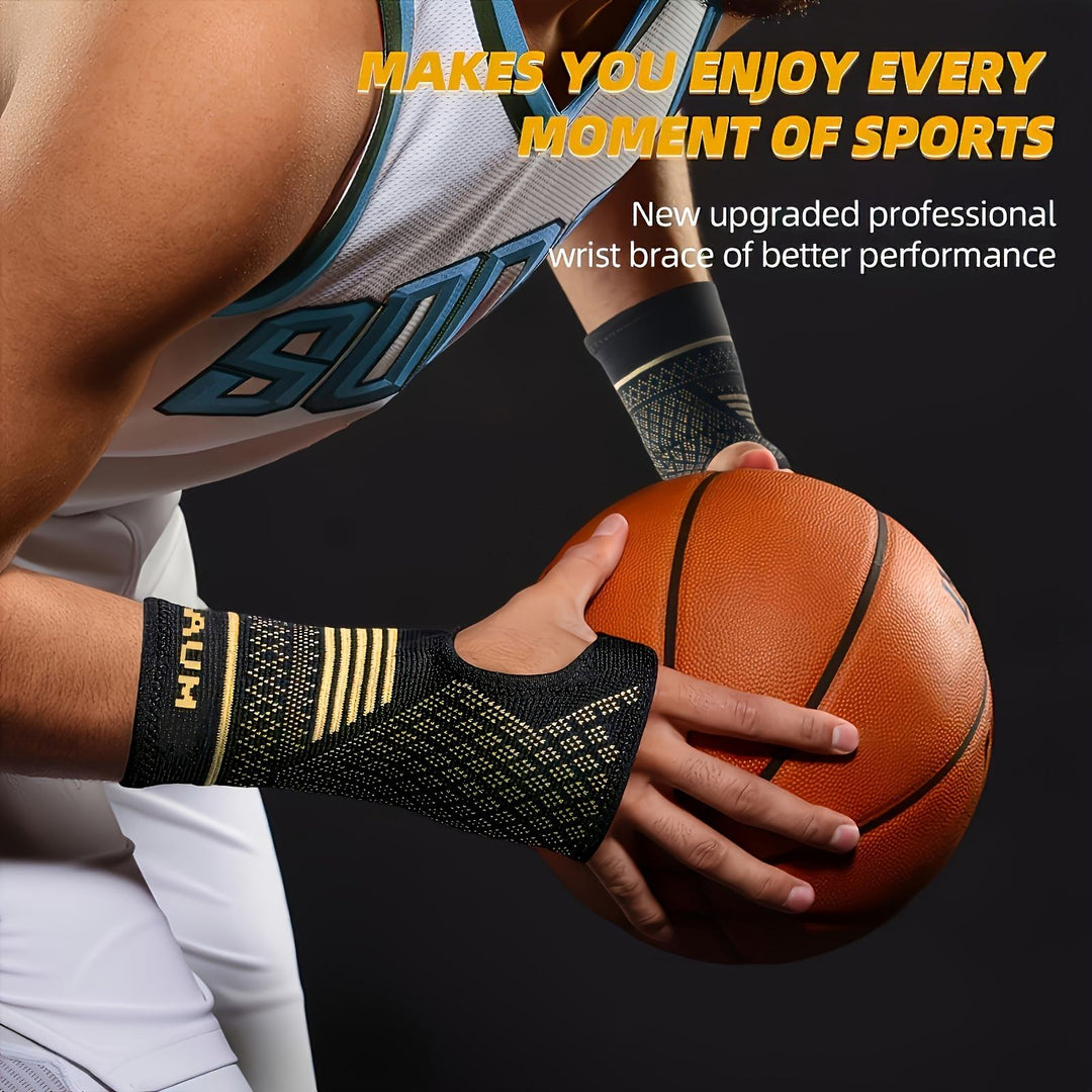 Copper Compression Wrist Support Sleeves