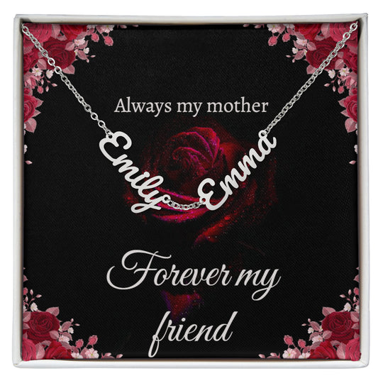 Personalized Mom 2–3 Name Necklace Gift