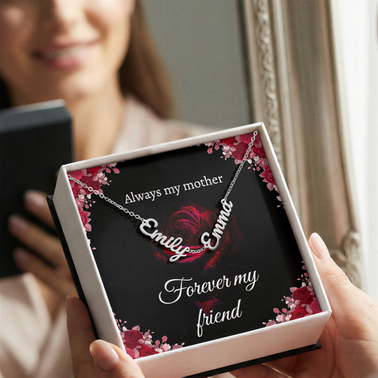 Personalized Mom 2–3 Name Necklace Gift