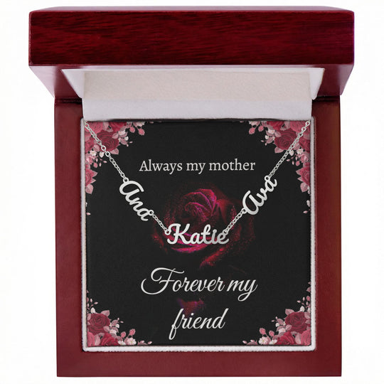 Personalized Mom 2–3 Name Necklace Gift